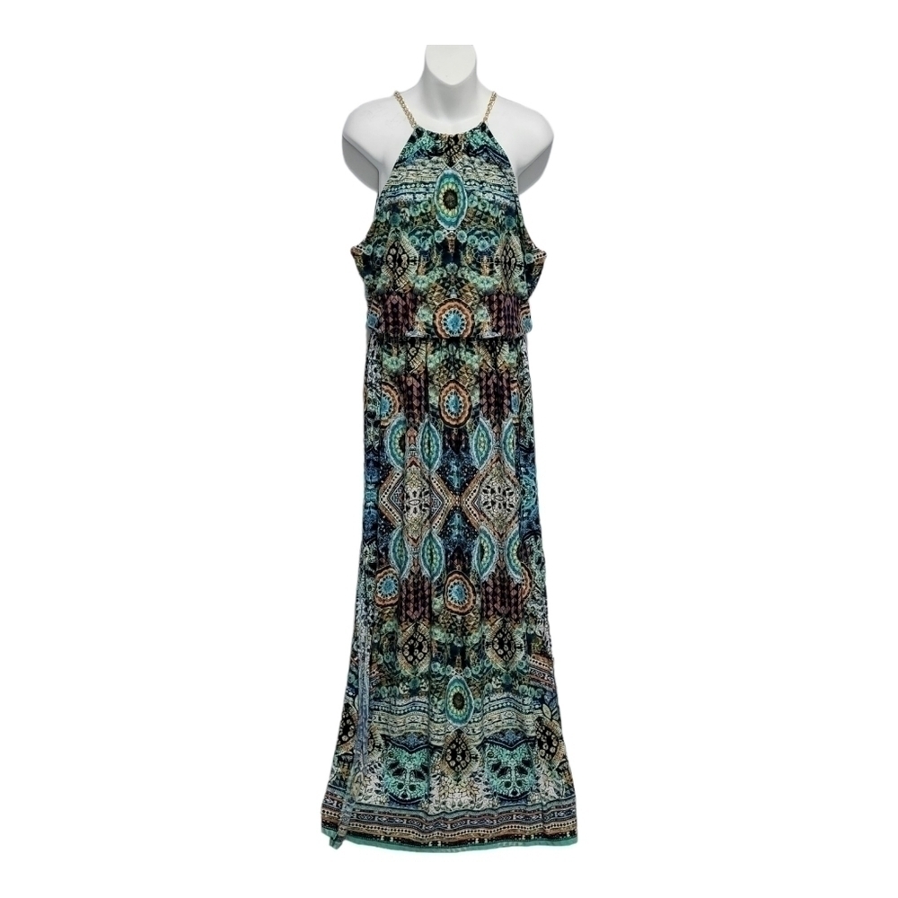 BISOU Bisou Chain Strap Long Maxi Dress Size 10 Fancy Dinner Cruise